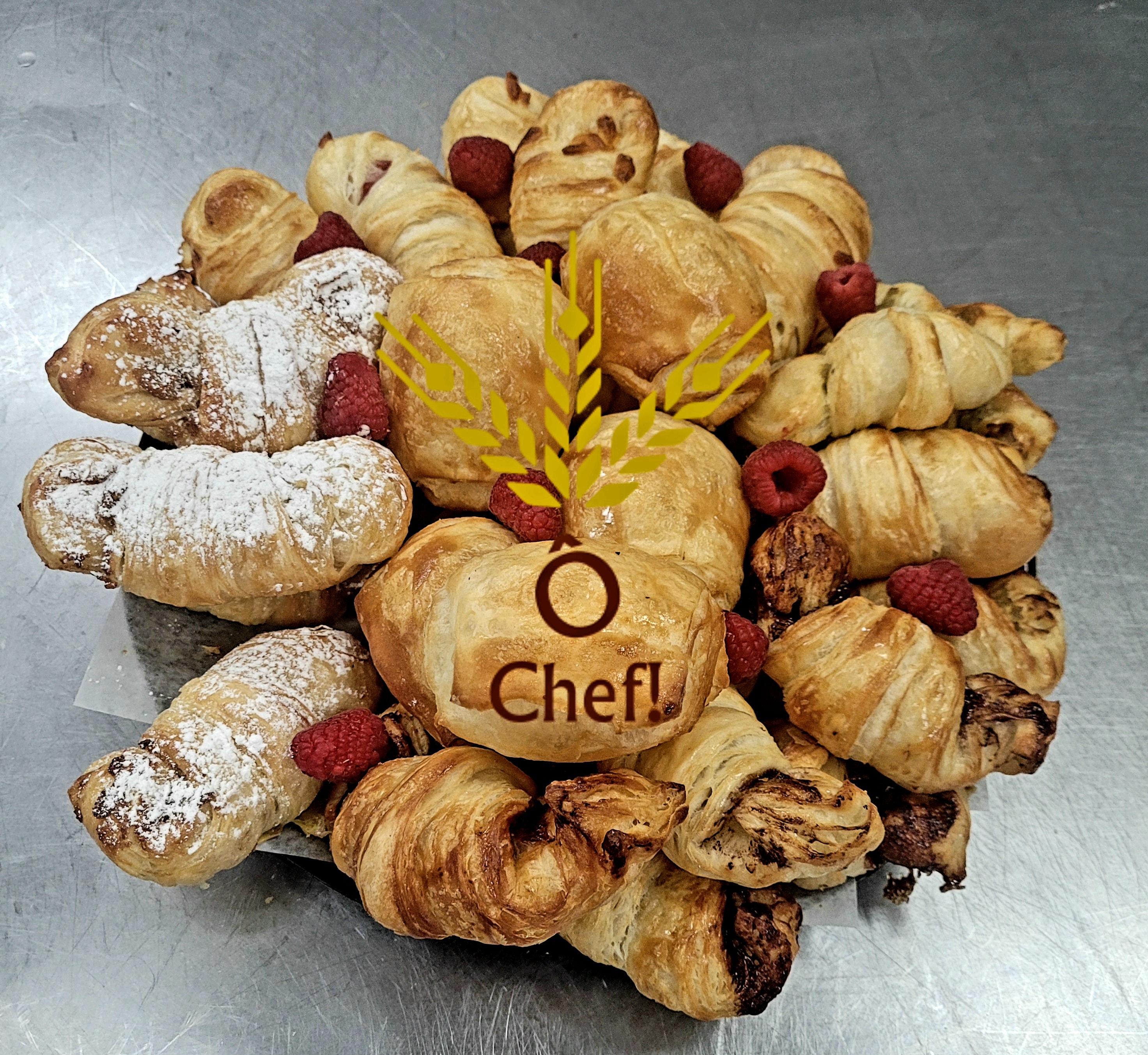 Plateau de mini-viennoiseries Ô Chef
